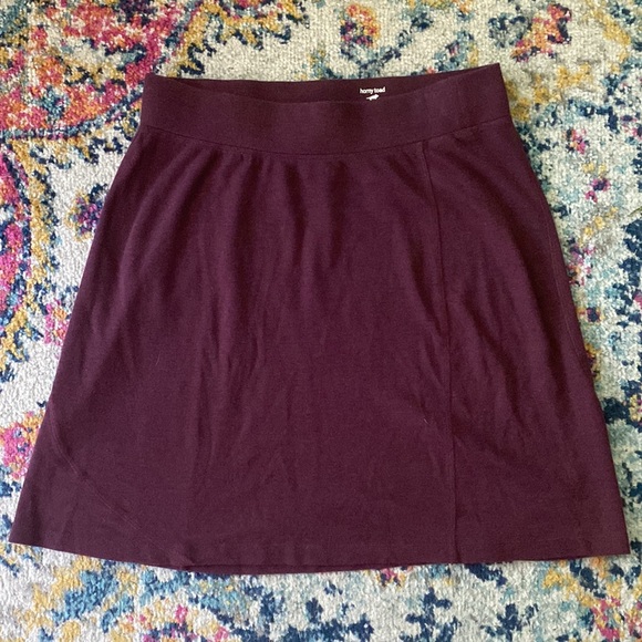 Horny Toad Ultra Soft and Comfy Midi Skirt, Medium, Maroon - Picture 5 of 5